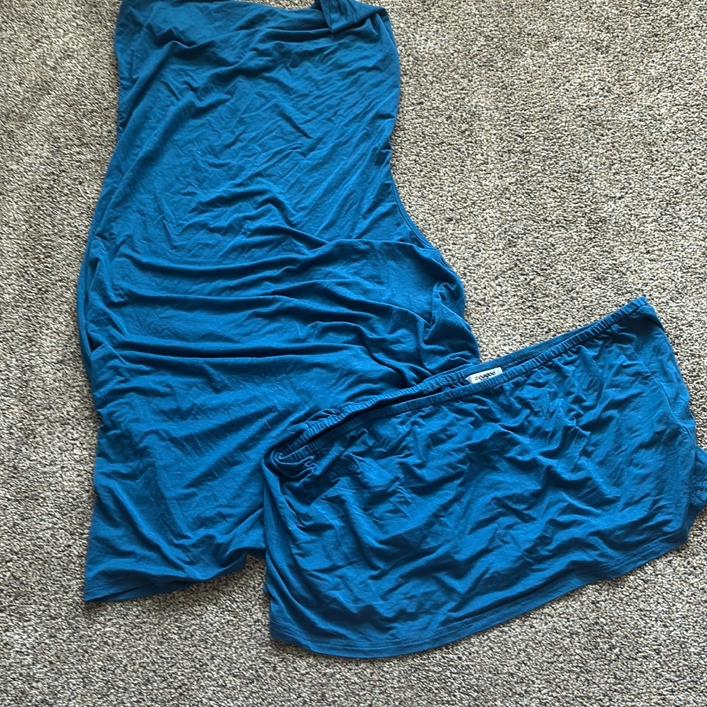 Zeagoo Blue Women's Top (2 piece top)